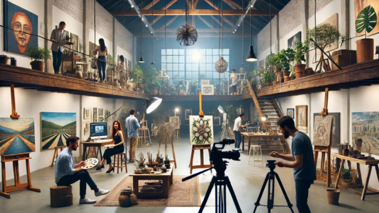 アート業界での作品紹介動画