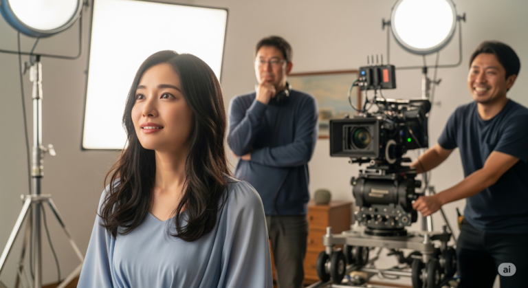 ショートドラマの撮影現場